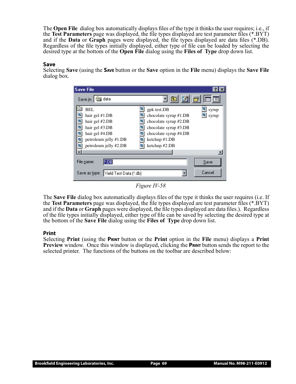 Brookfield DV-III Ultra Rheometer User Manual | Page 69 / 133