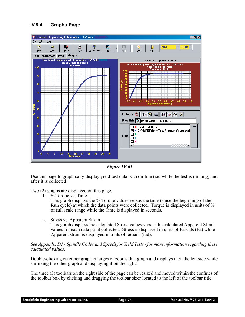 Brookfield DV-III Ultra Rheometer User Manual | Page 74 / 133