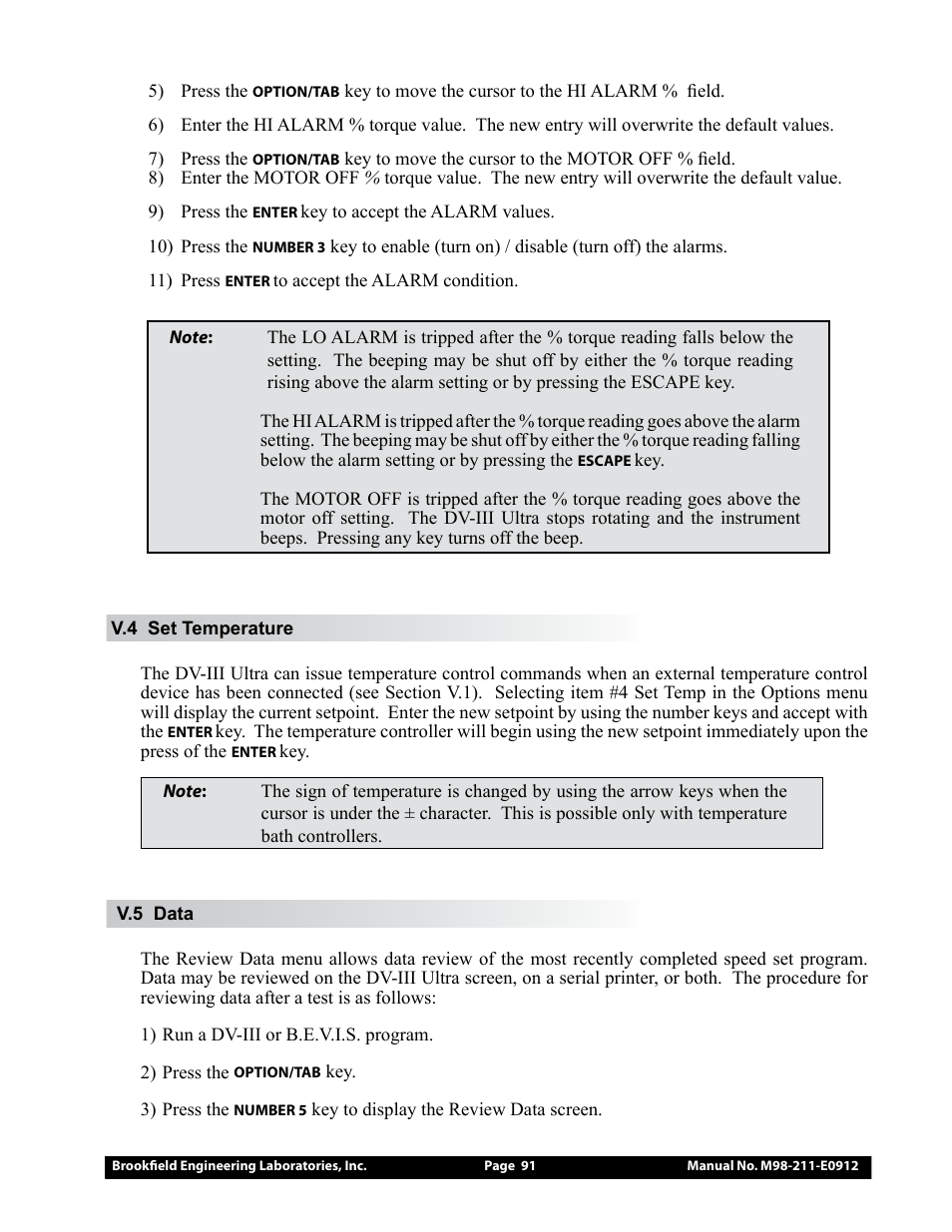 Brookfield DV-III Ultra Rheometer User Manual | Page 91 / 133