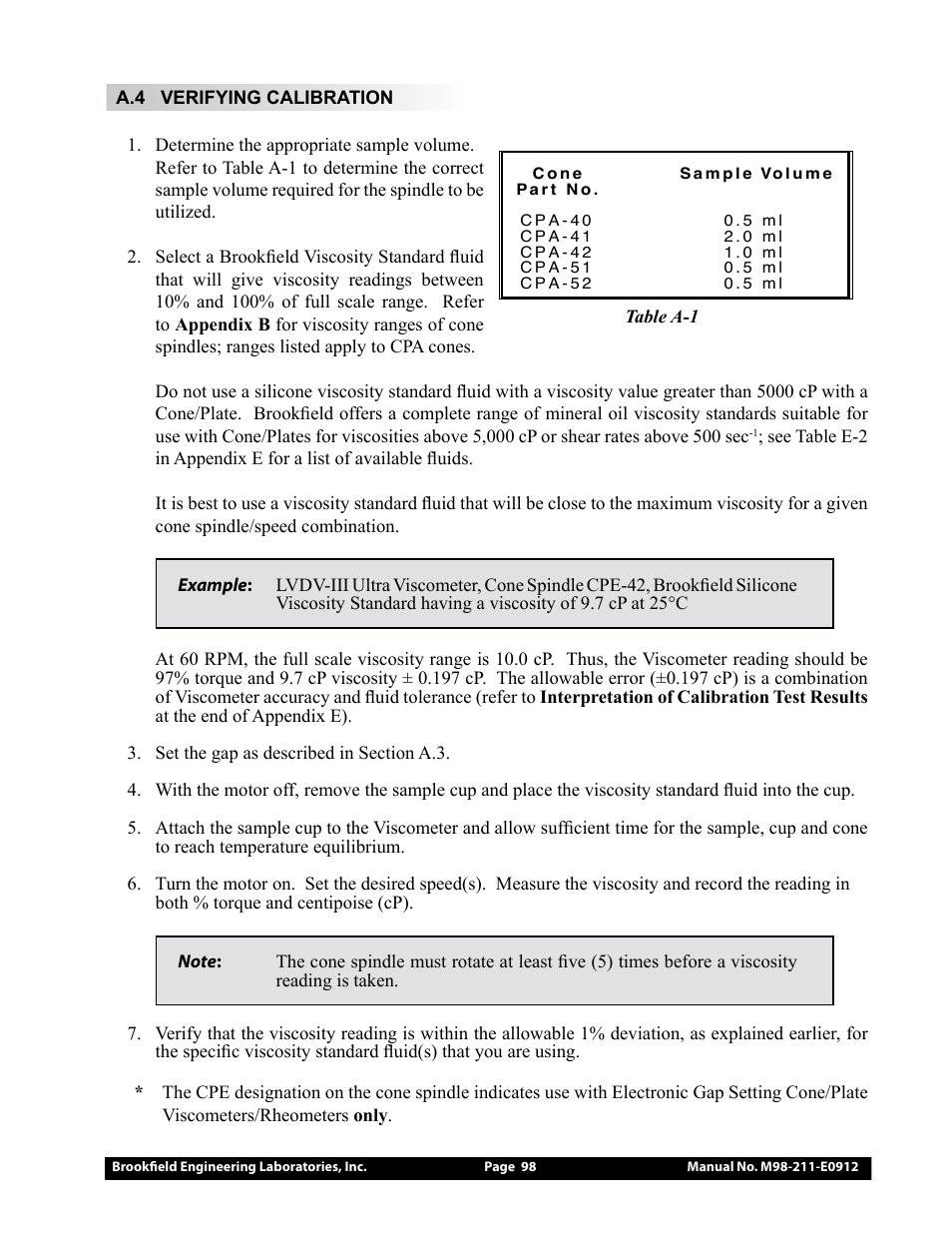 Brookfield DV-III Ultra Rheometer User Manual | Page 98 / 133