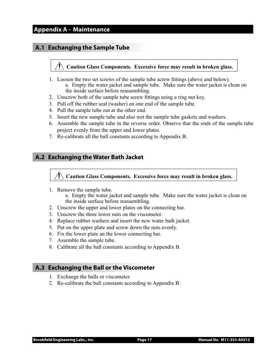 Brookfield Falling Ball KF40 User Manual | Page 17 / 19