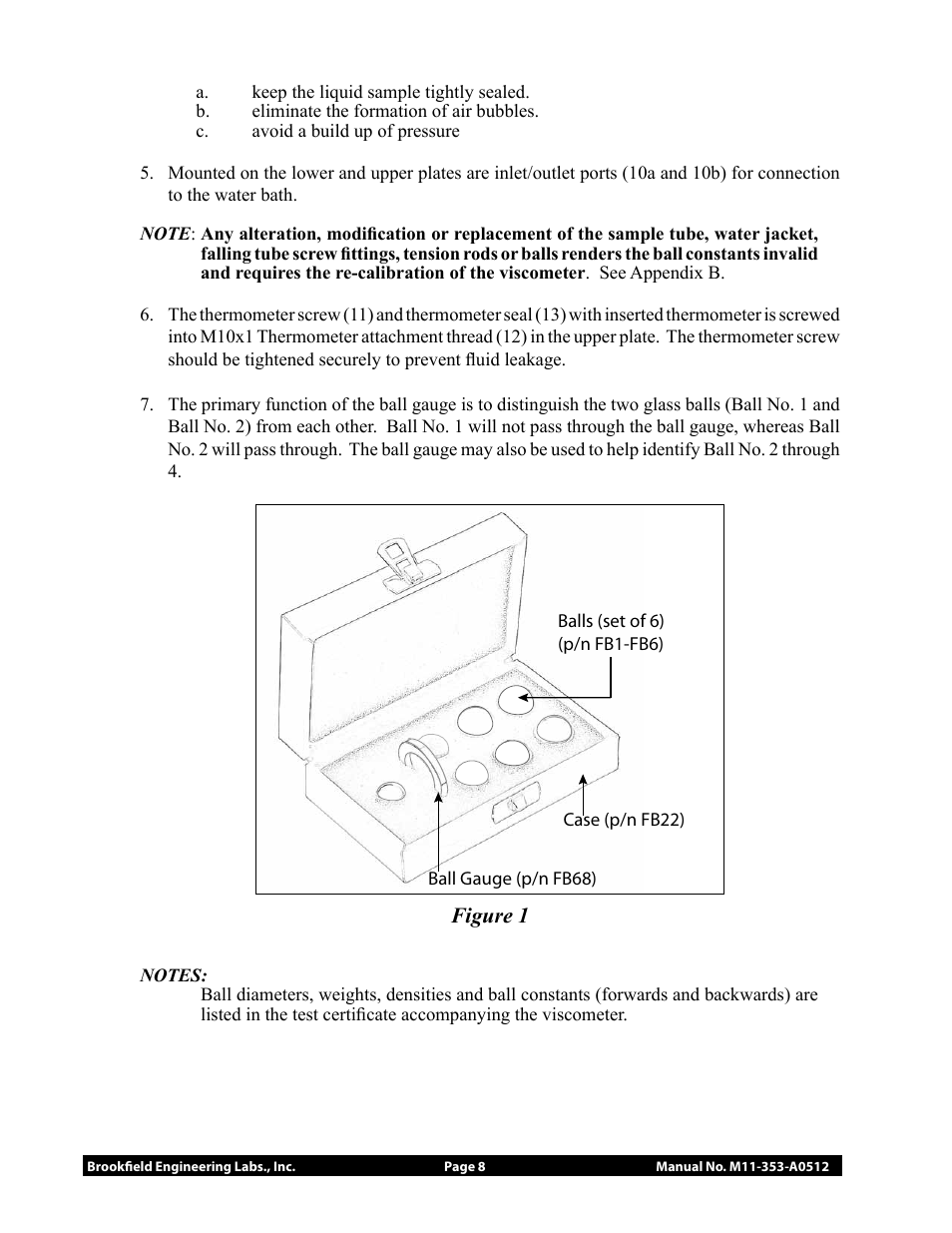 Brookfield Falling Ball KF40 User Manual | Page 8 / 19