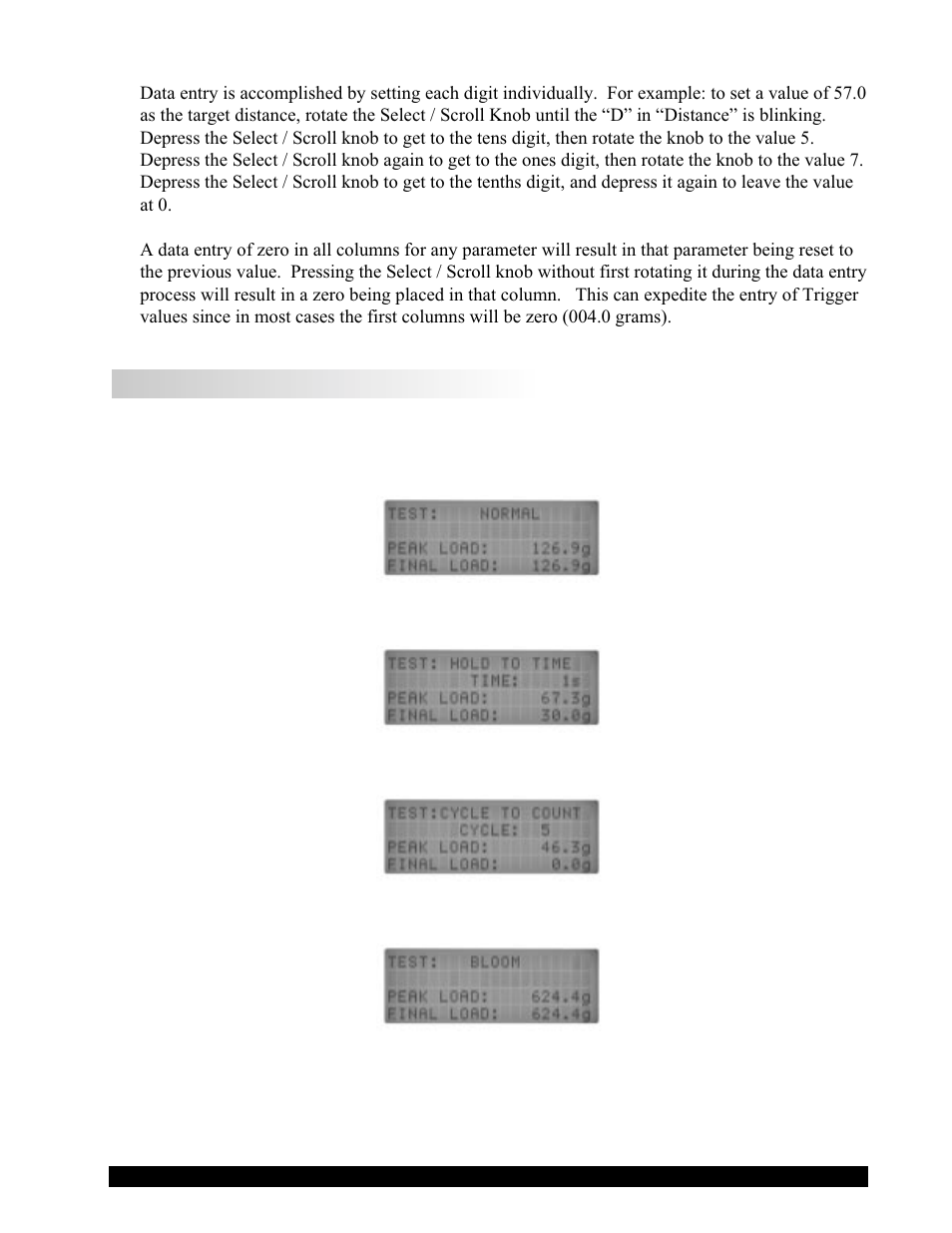 Iii.7 running a test | Brookfield LFRA Texture Analyzer User Manual | Page 13 / 30