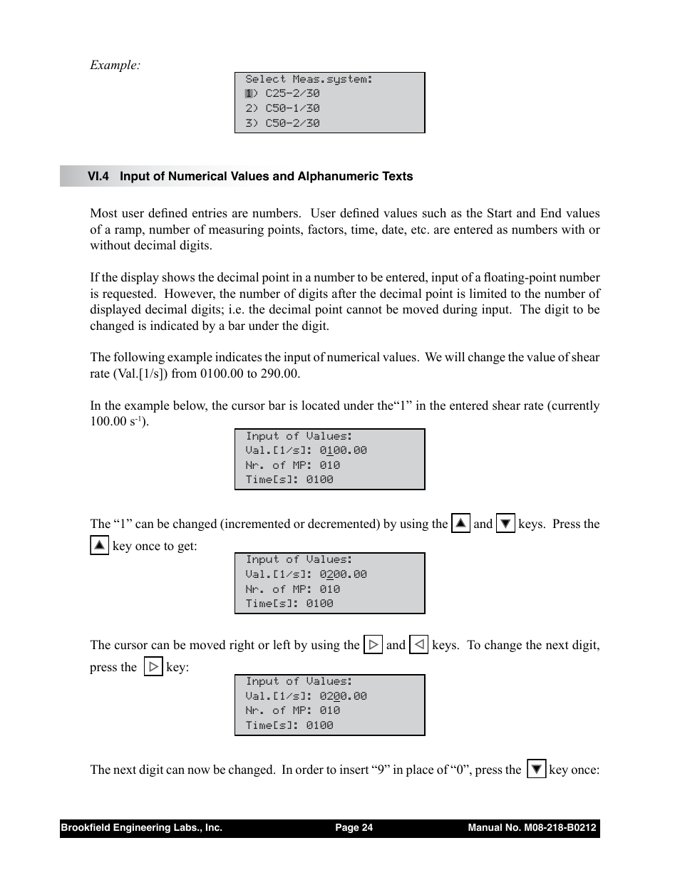 Brookfield R/S CPS Rheometer User Manual | Page 24 / 62
