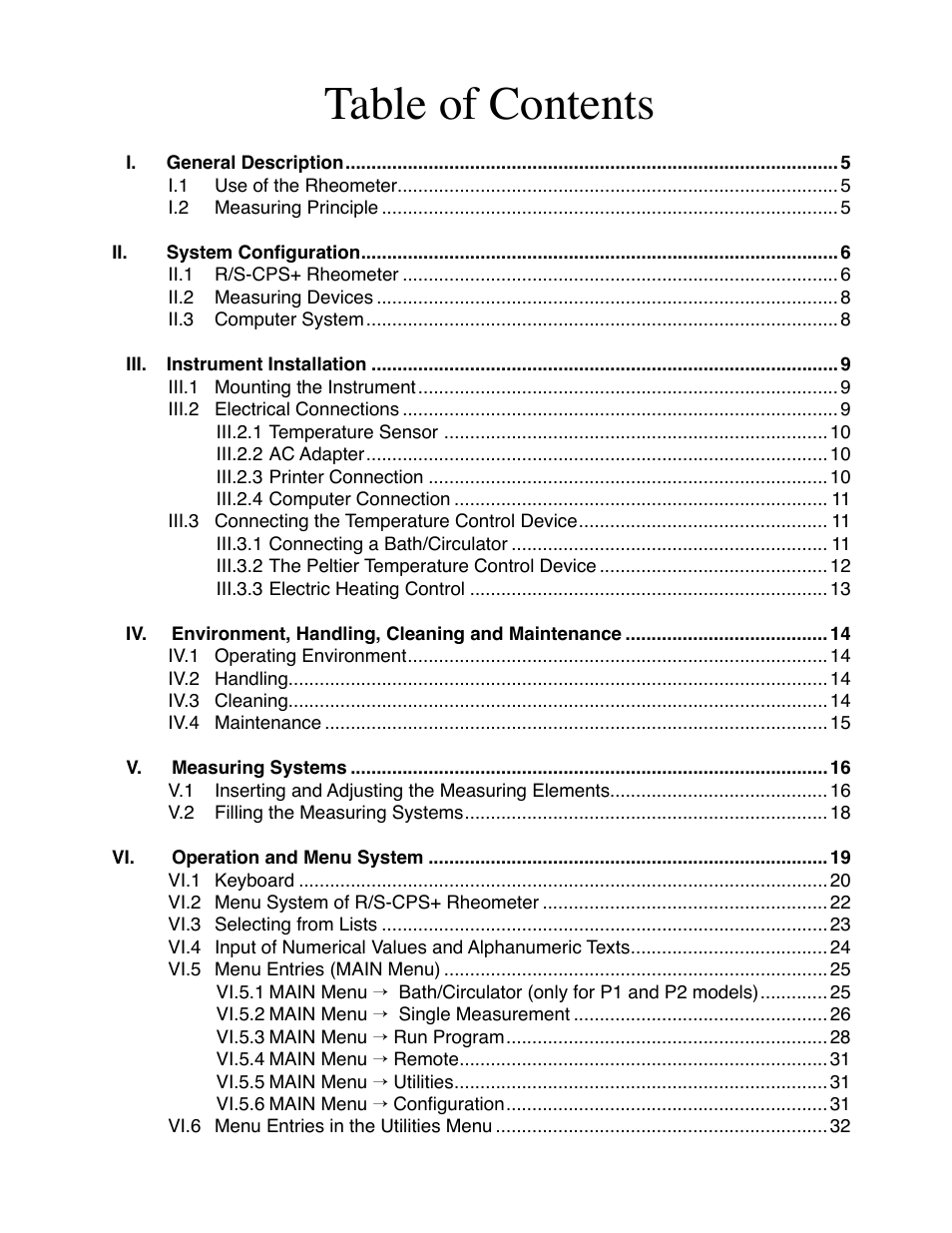 Brookfield R/S CPS Rheometer User Manual | Page 3 / 62
