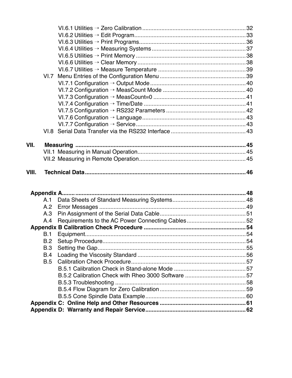 Brookfield R/S CPS Rheometer User Manual | Page 4 / 62