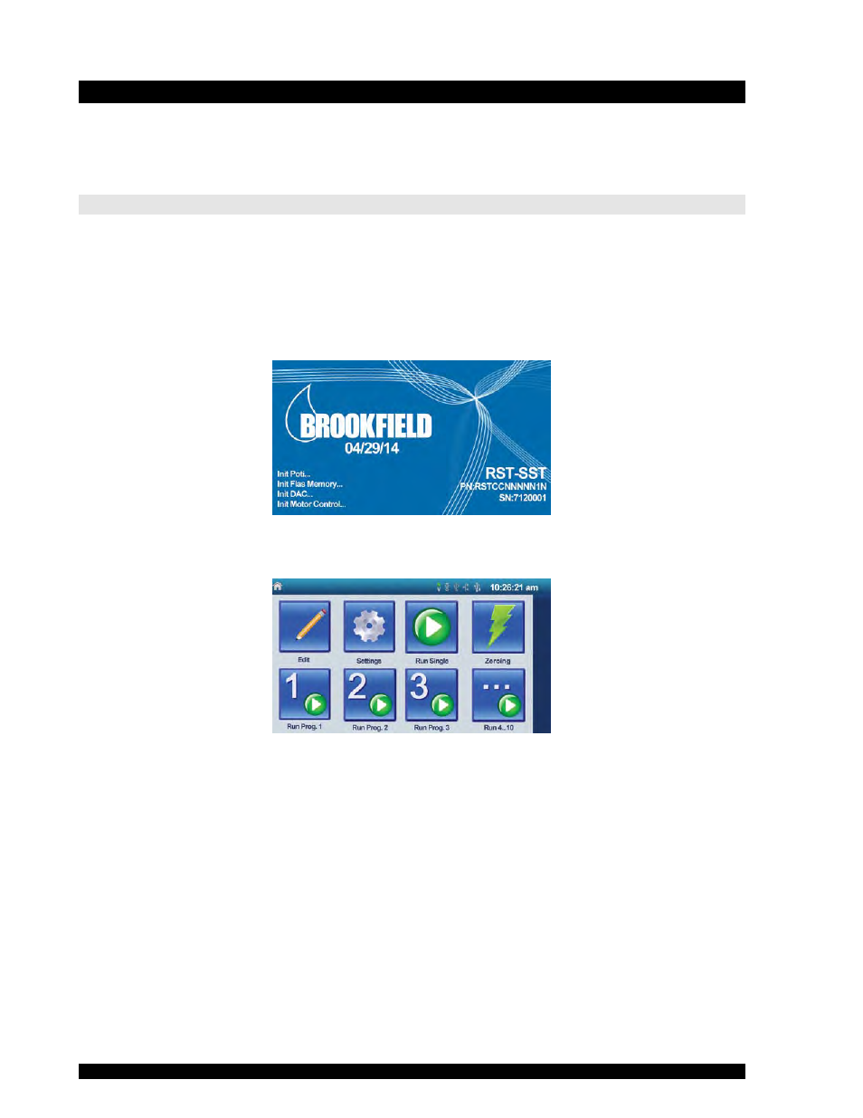 Iii making measurements in standalone mode | Brookfield RST Rheometer User Manual | Page 24 / 69