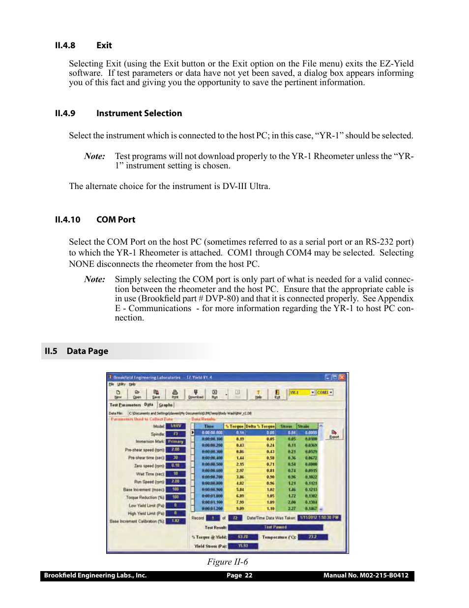 Brookfield YR-1 Rheometer User Manual | Page 22 / 64