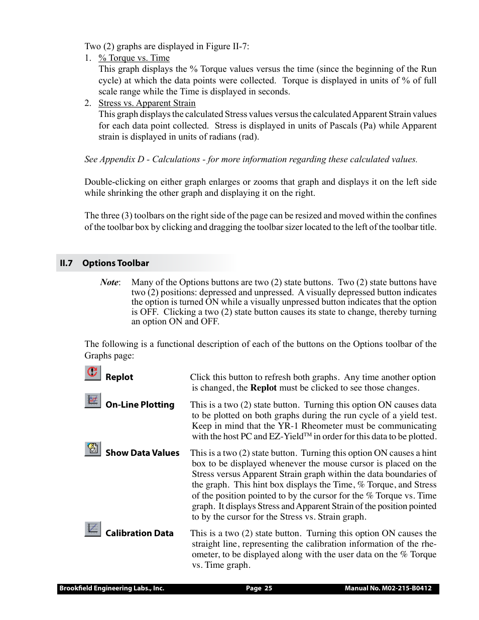 Brookfield YR-1 Rheometer User Manual | Page 25 / 64