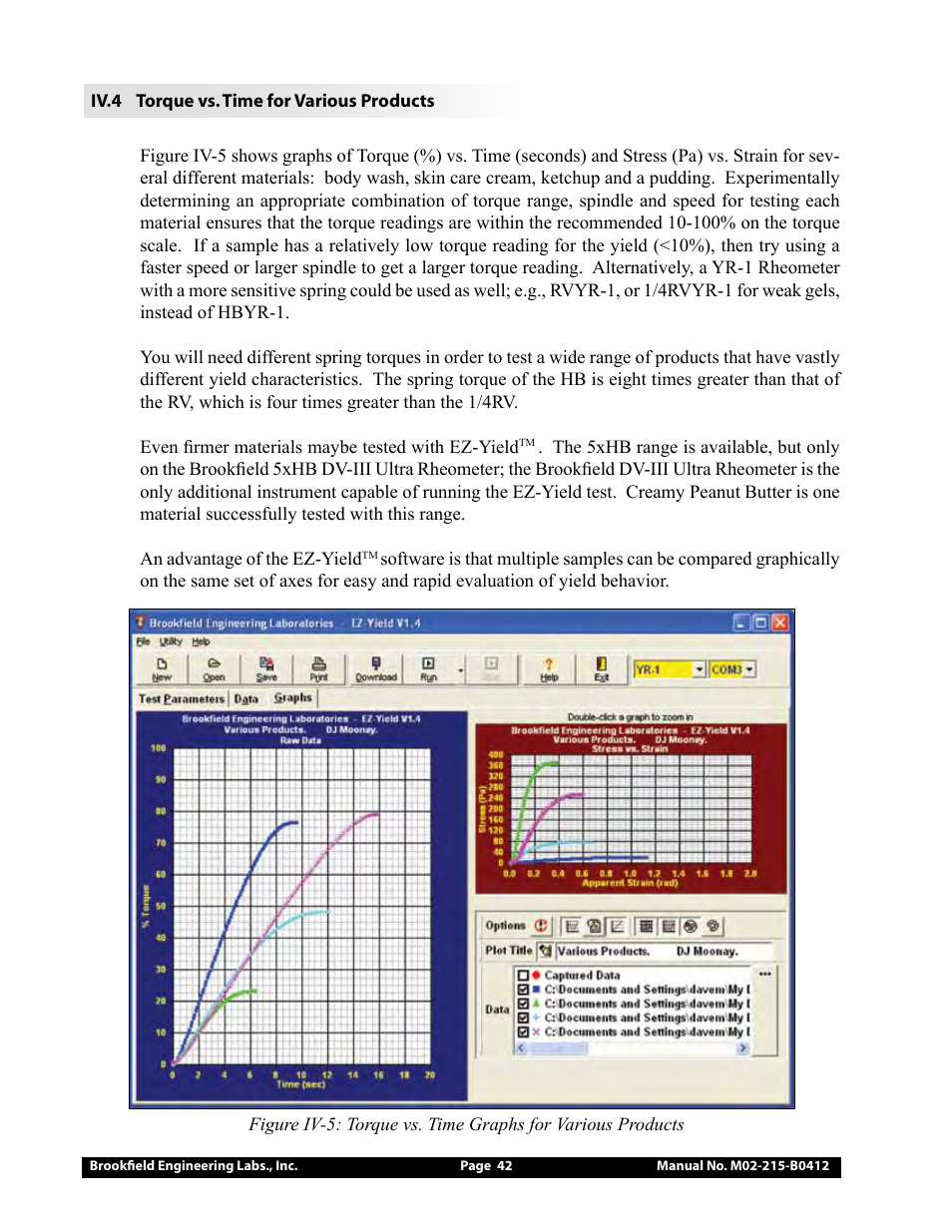 Brookfield YR-1 Rheometer User Manual | Page 42 / 64