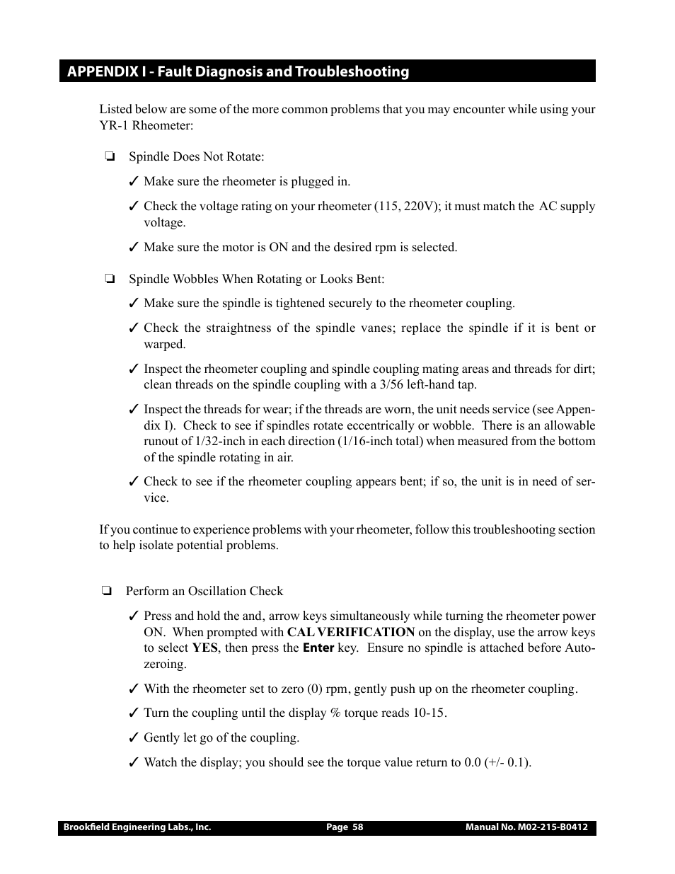 Brookfield YR-1 Rheometer User Manual | Page 58 / 64