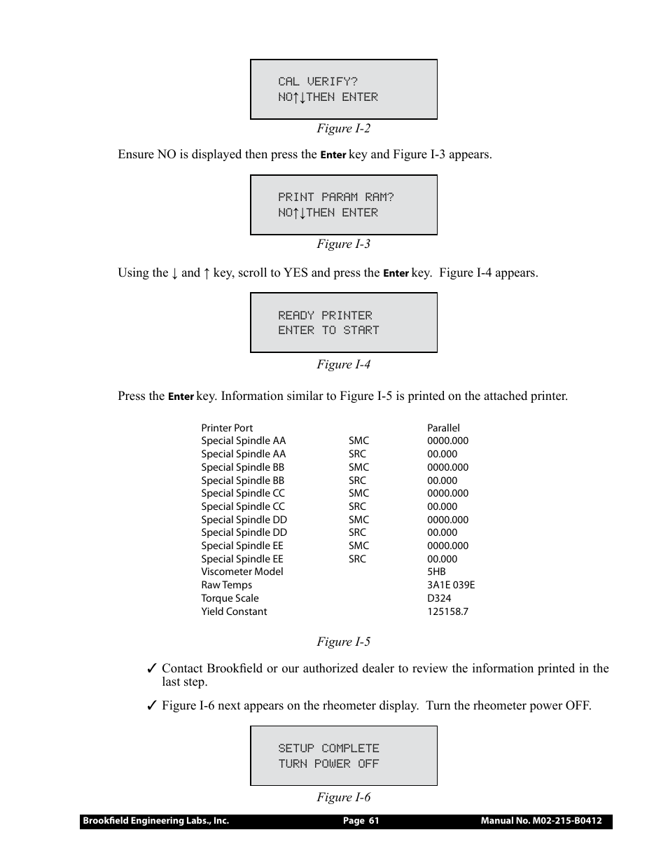 Brookfield YR-1 Rheometer User Manual | Page 61 / 64