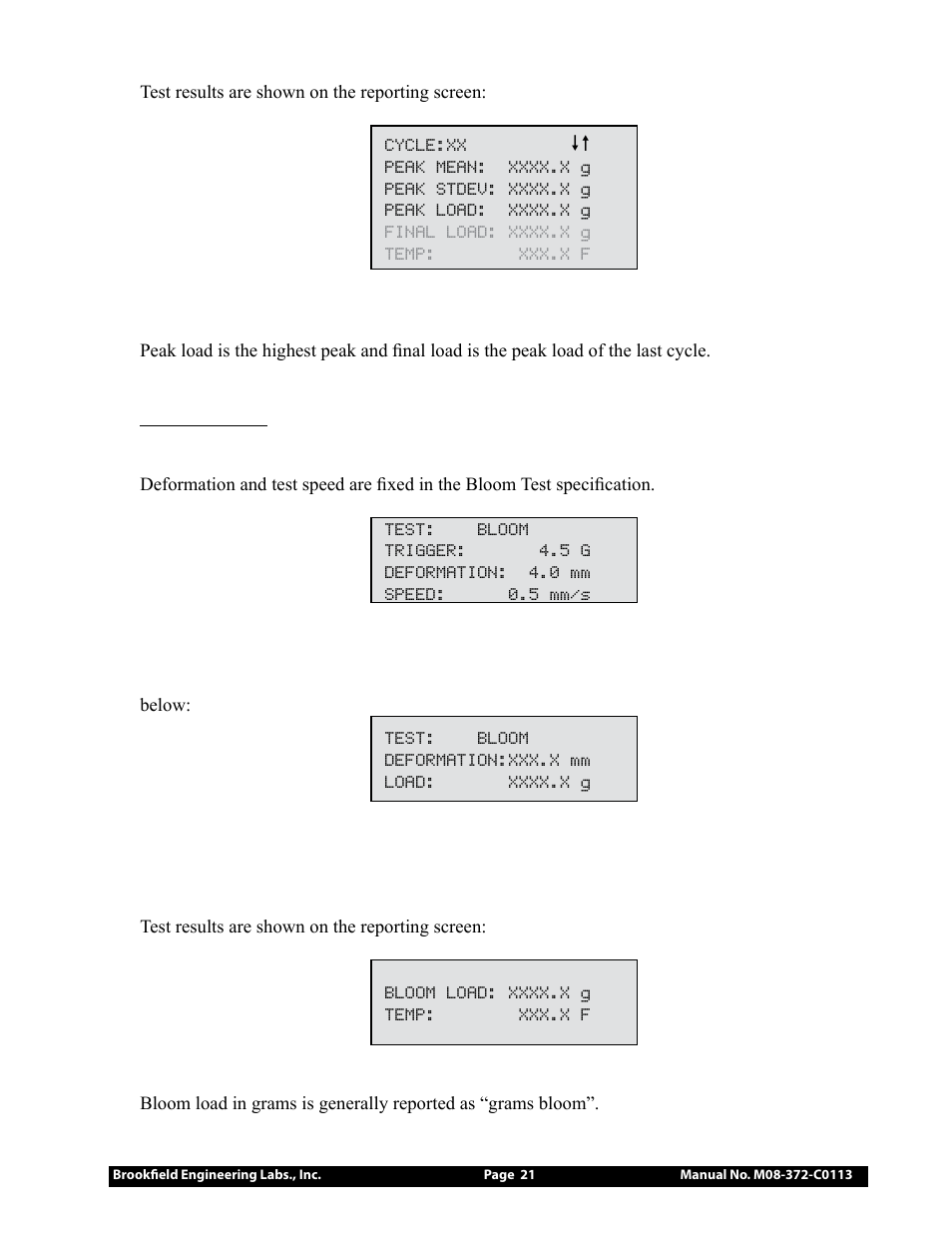 Brookfield CT3 Texture Analyzer User Manual | Page 21 / 56