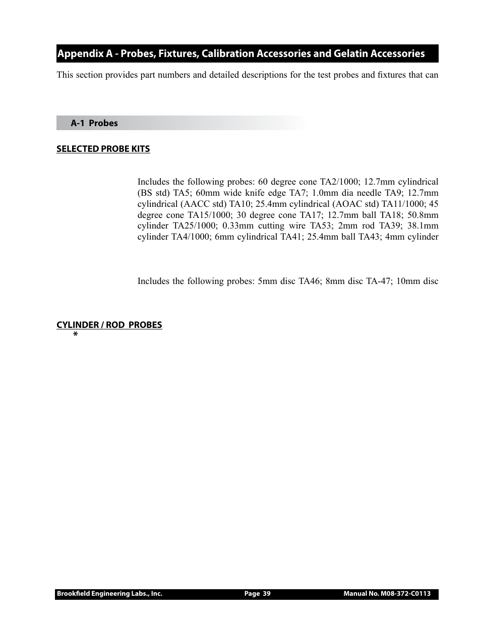 Brookfield CT3 Texture Analyzer User Manual | Page 39 / 56