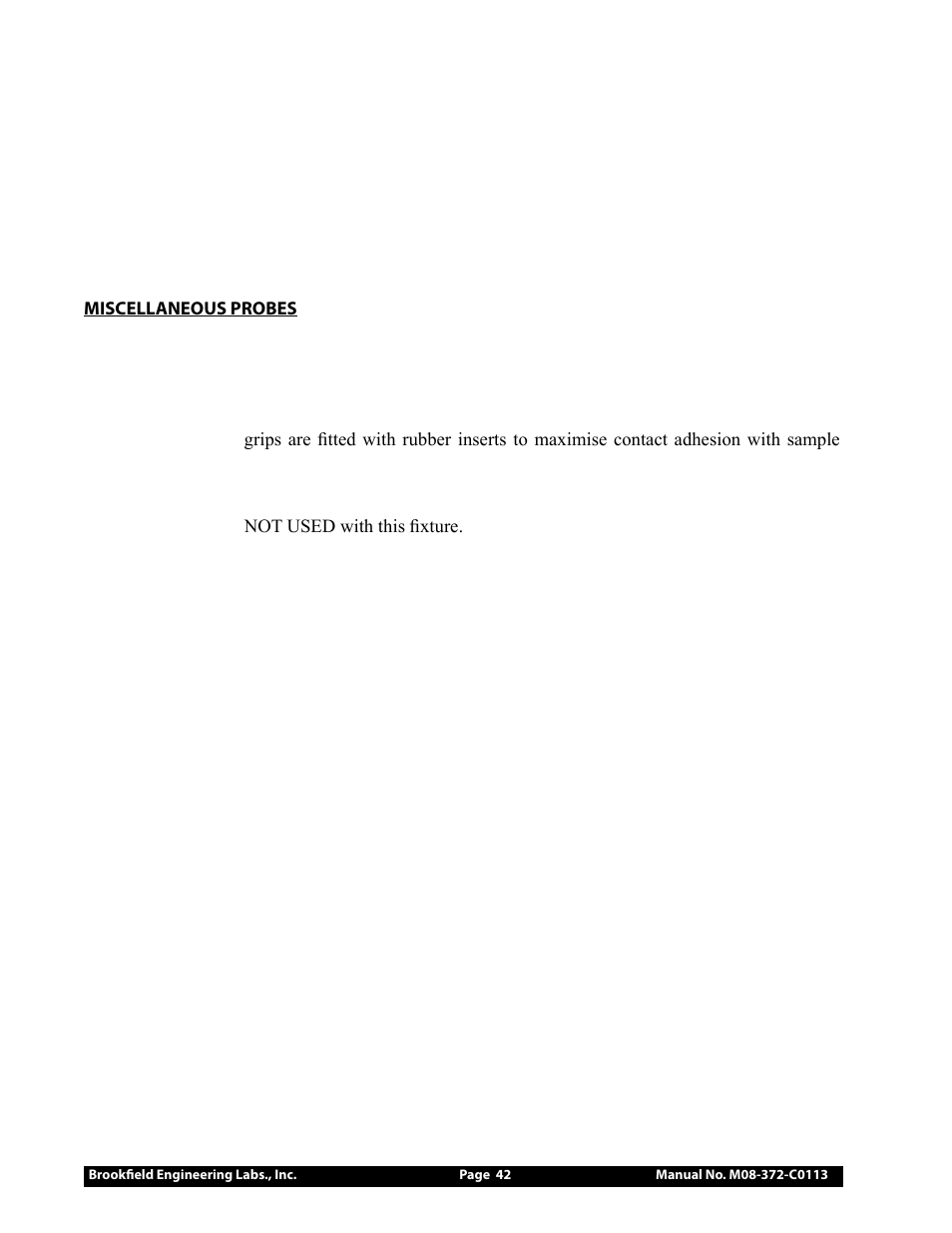 Brookfield CT3 Texture Analyzer User Manual | Page 42 / 56