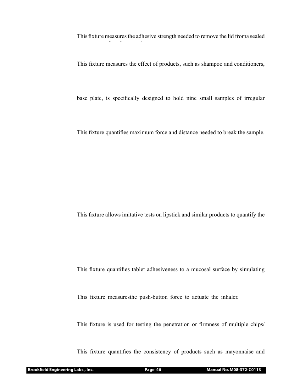 Brookfield CT3 Texture Analyzer User Manual | Page 46 / 56