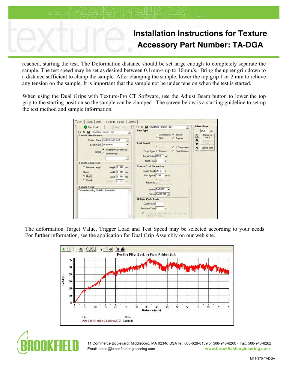 Brookfield TA-DGA User Manual | Page 2 / 2