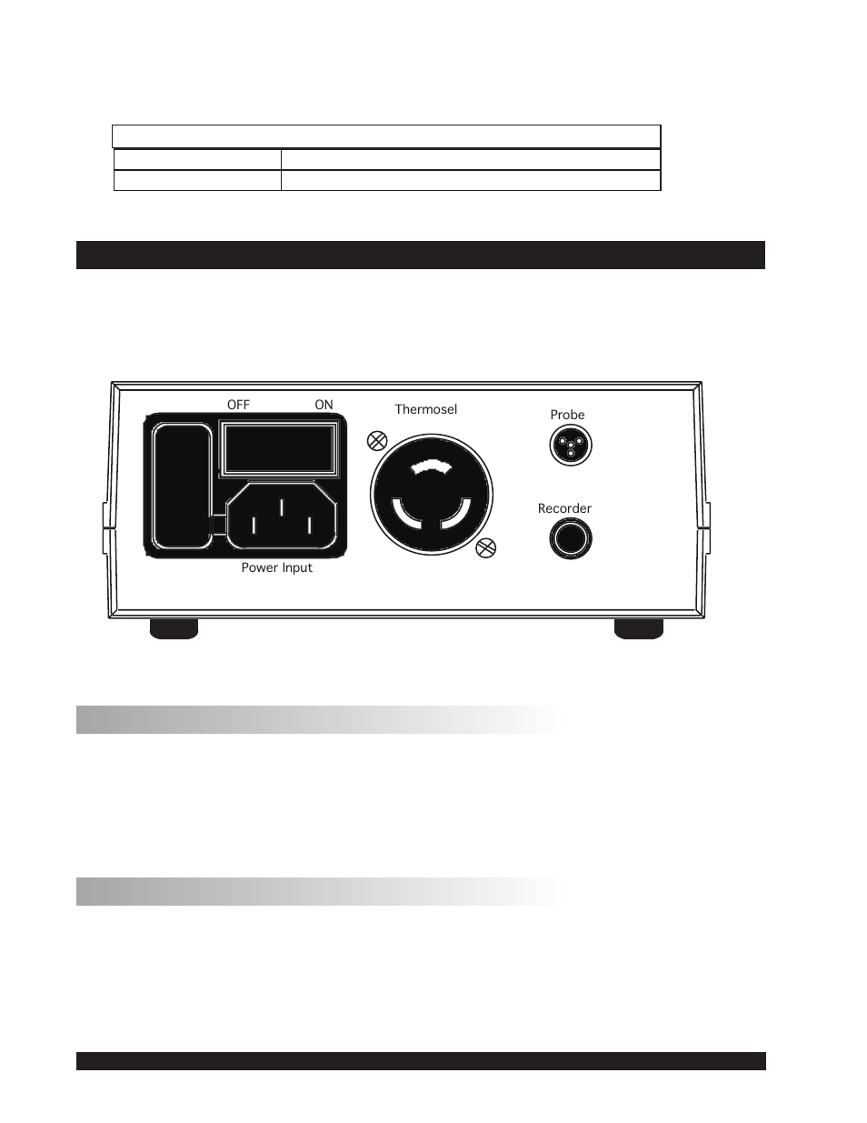 Iii. installation, Iii.1 probe, Iii.2 recorder | Iii.1 probe iii.2 recorder | Brookfield Temperature Controller, Model 75 User Manual | Page 4 / 11
