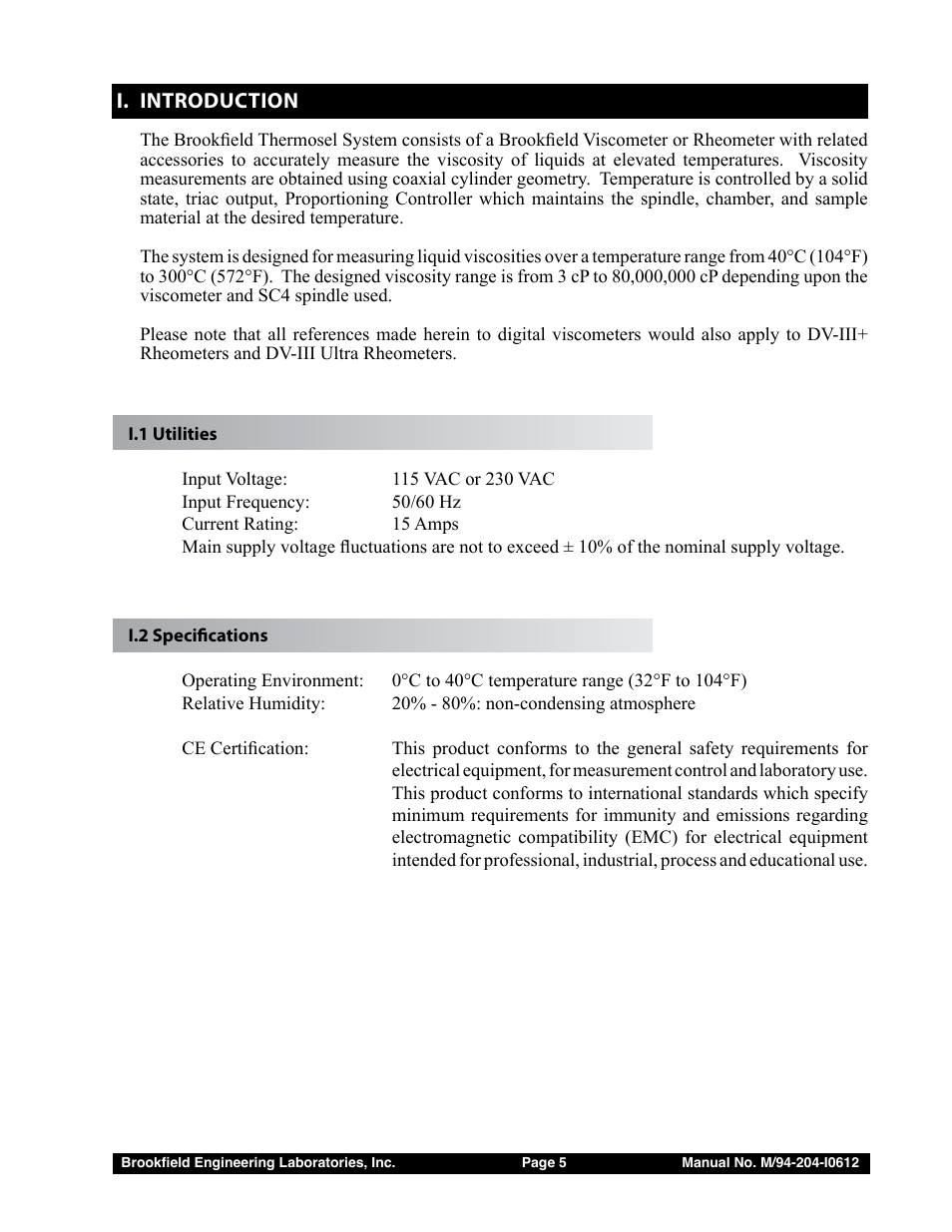 Brookfield Thermosel User Manual | Page 5 / 25