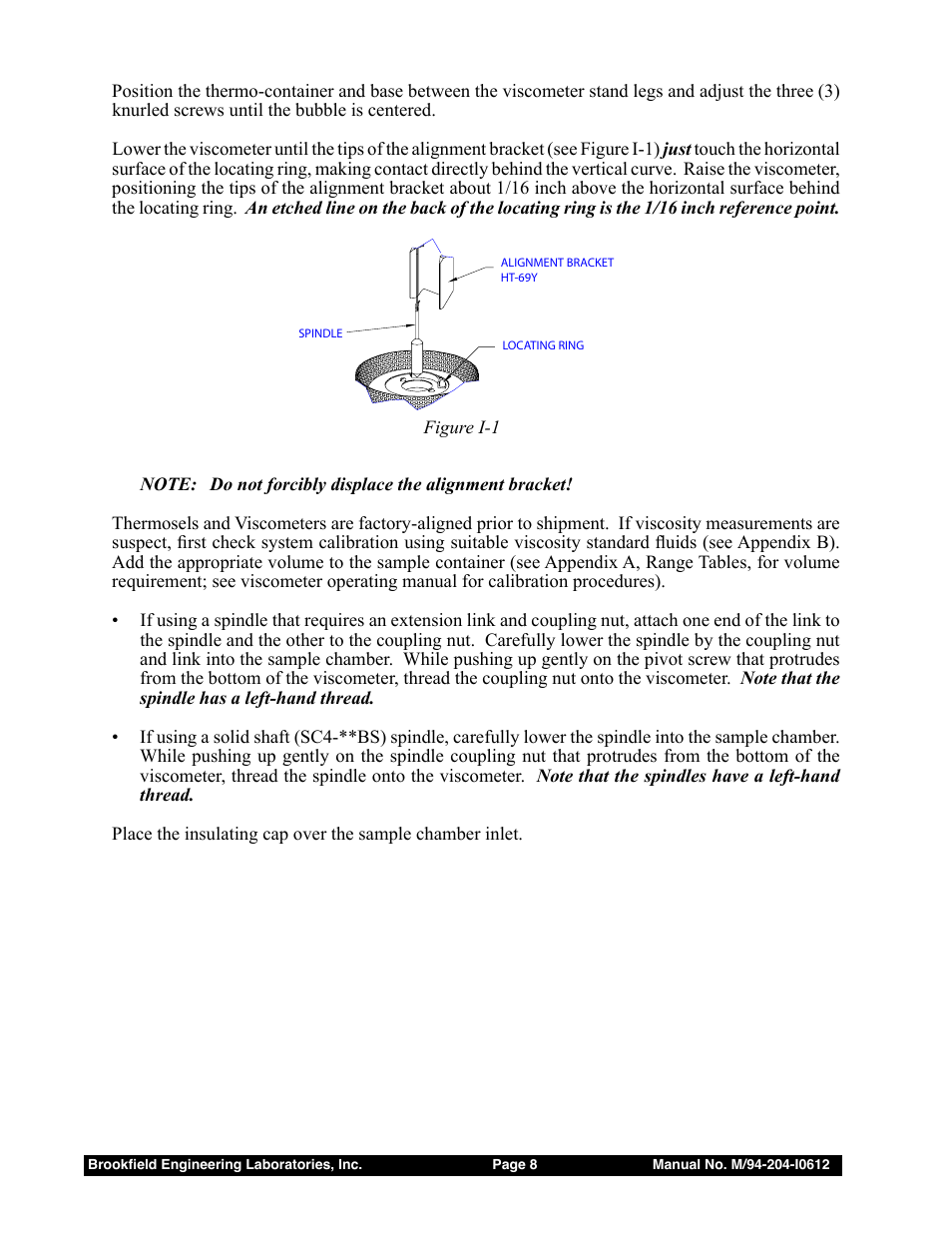 Brookfield Thermosel User Manual | Page 8 / 25