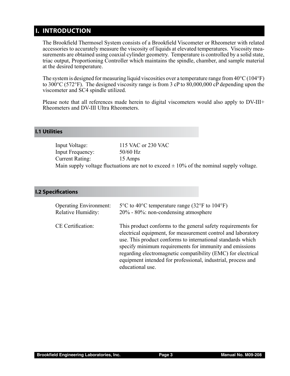 Brookfield Thermosel with EZ-Lock User Manual | Page 3 / 22