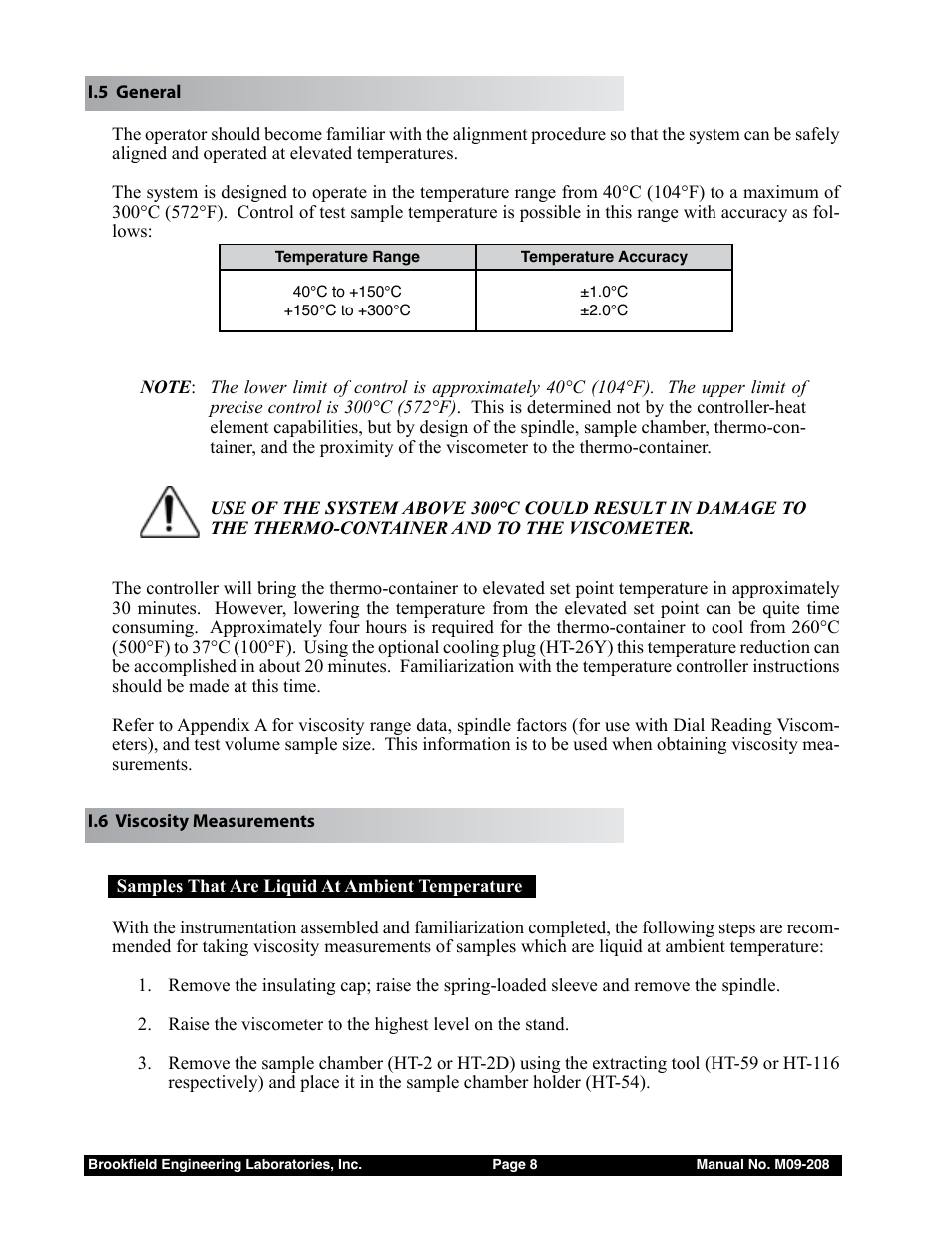 Brookfield Thermosel with EZ-Lock User Manual | Page 8 / 22