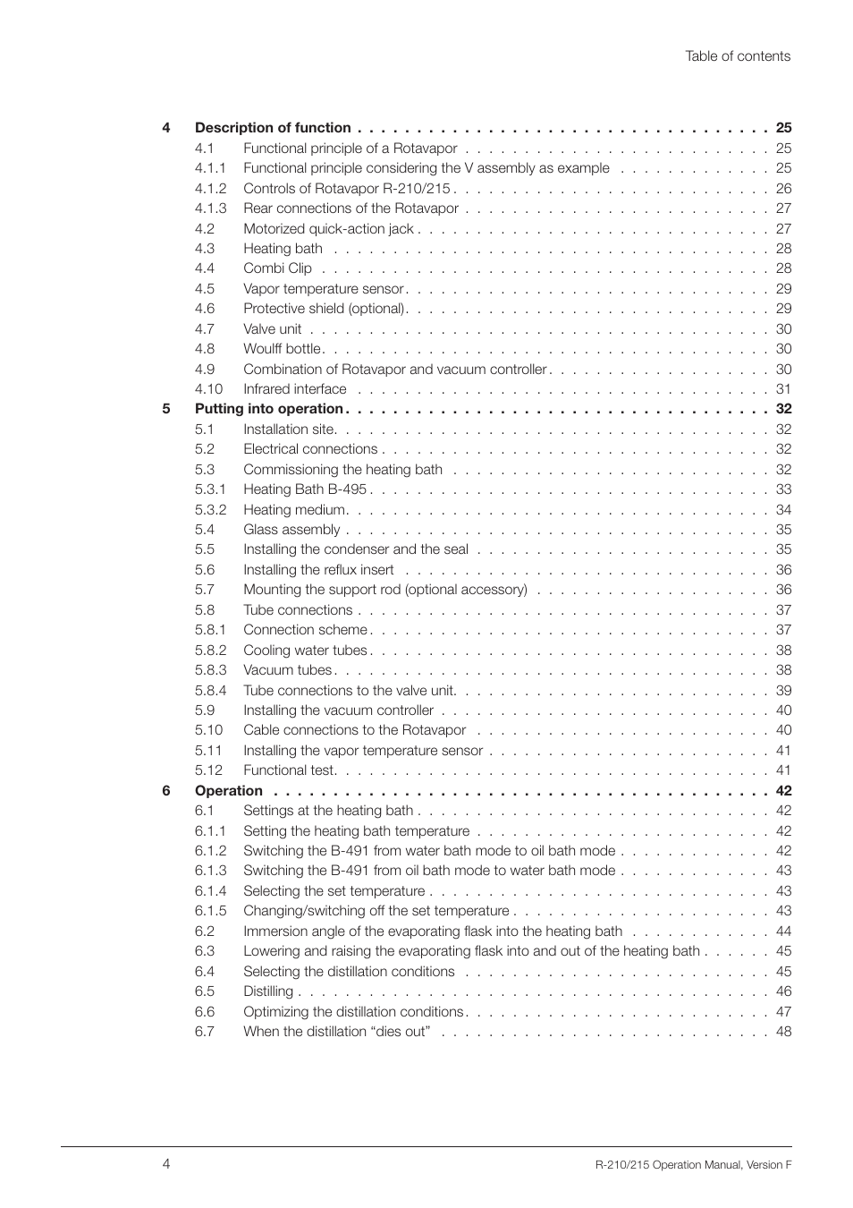 BUCHI Rotavapo R-215 User Manual | Page 4 / 78