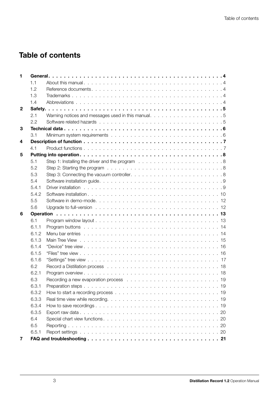 BUCHI Vacuum Controller V-855 User Manual | Page 3 / 22