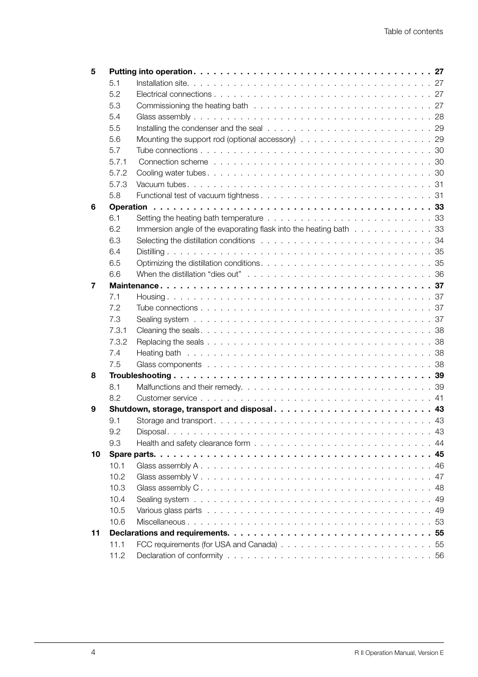 BUCHI Rotavapo R II User Manual | Page 4 / 58