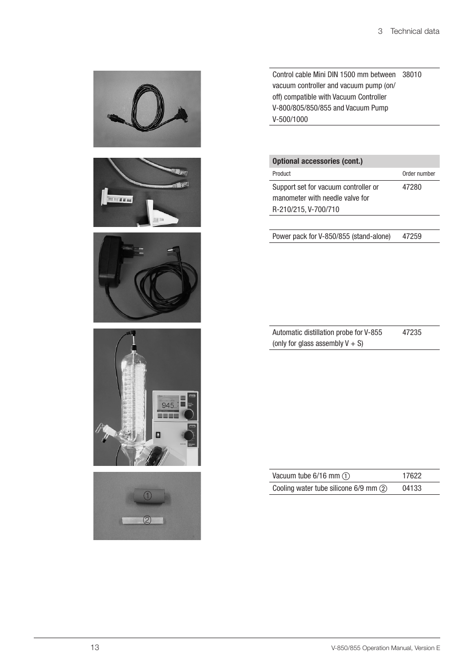 BUCHI Vacuum Controller V-855 User Manual | Page 13 / 54