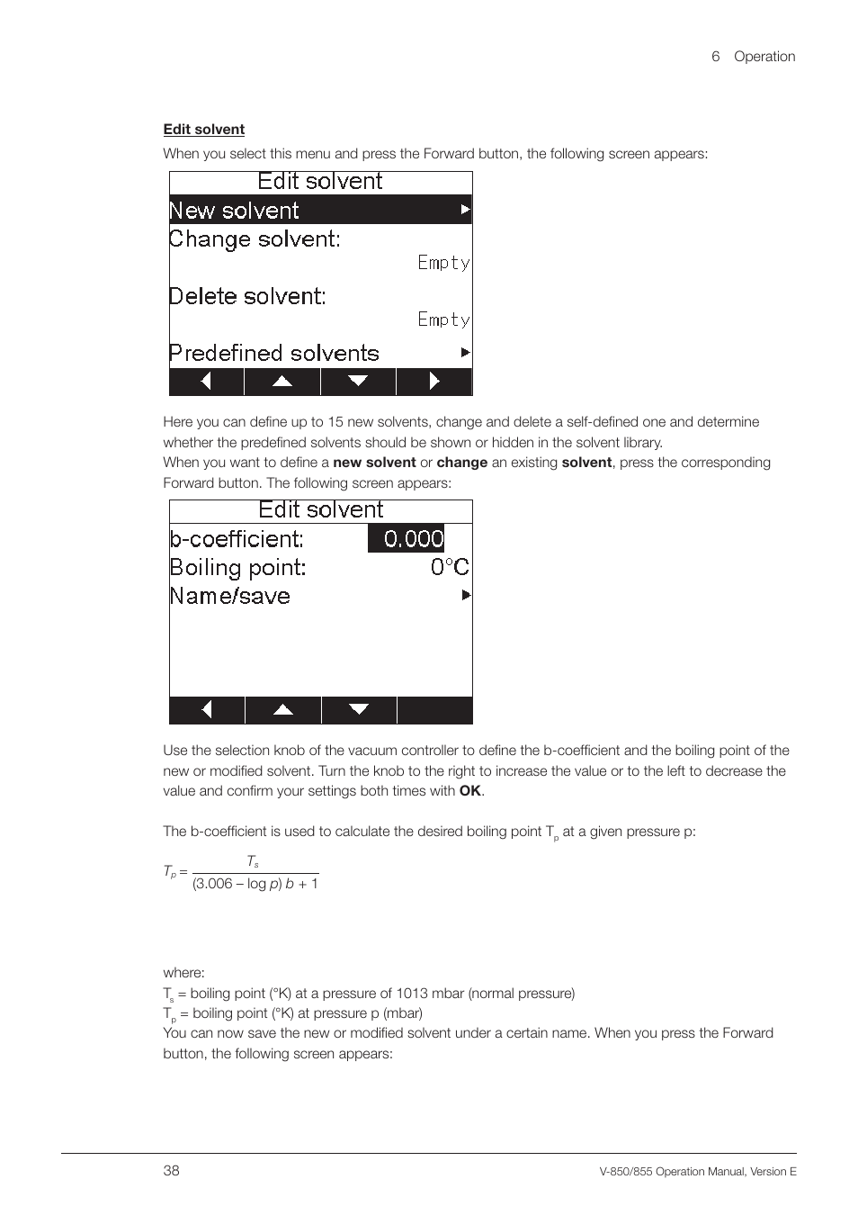 BUCHI Vacuum Controller V-855 User Manual | Page 38 / 54