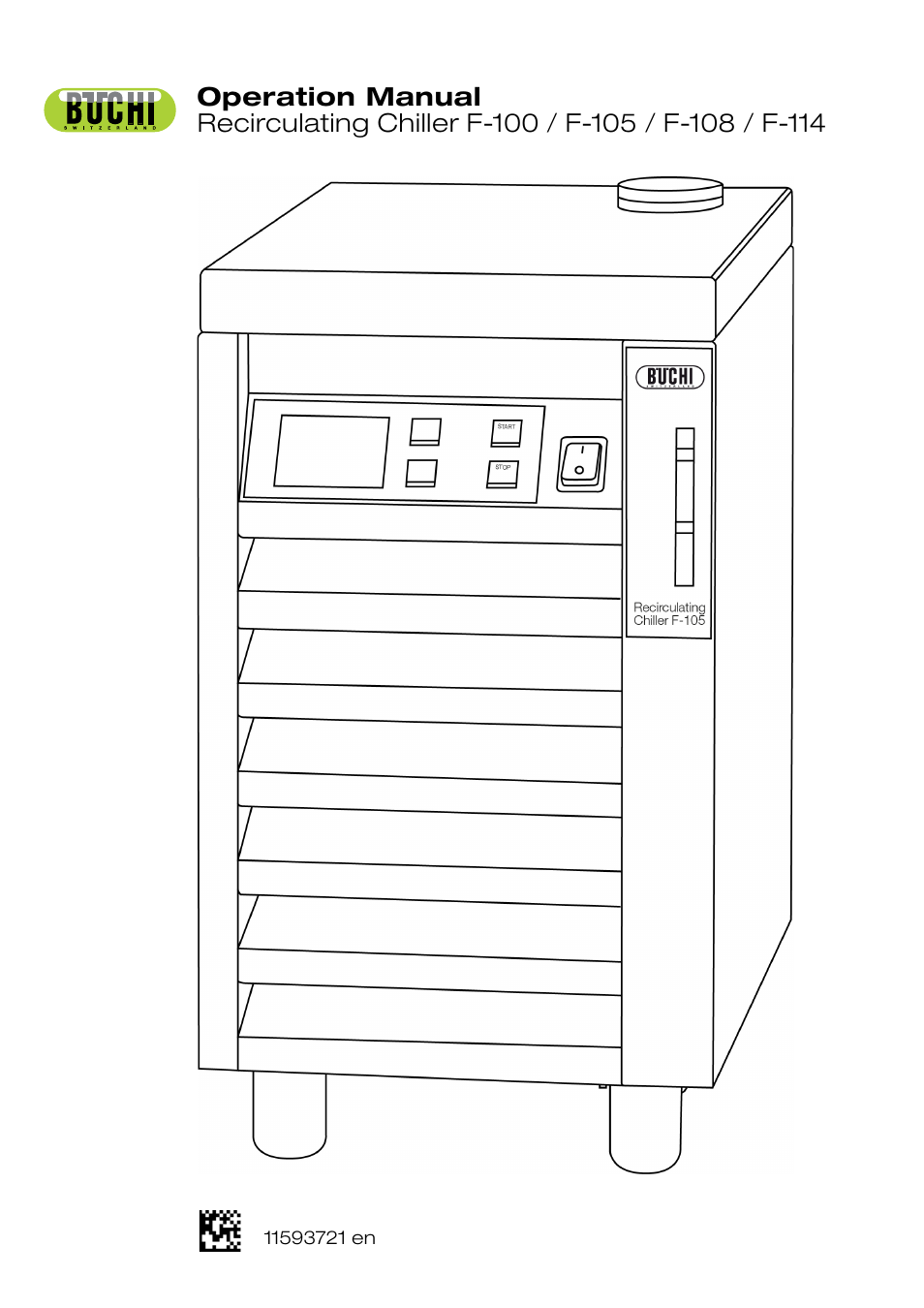 BUCHI Recirculating Chiller F-114 User Manual | 36 pages