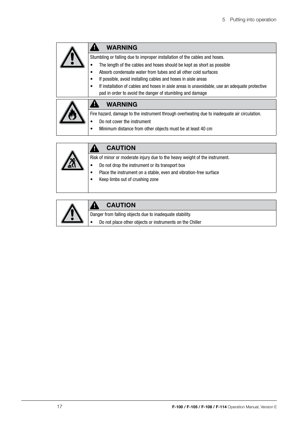 BUCHI Recirculating Chiller F-114 User Manual | Page 17 / 36