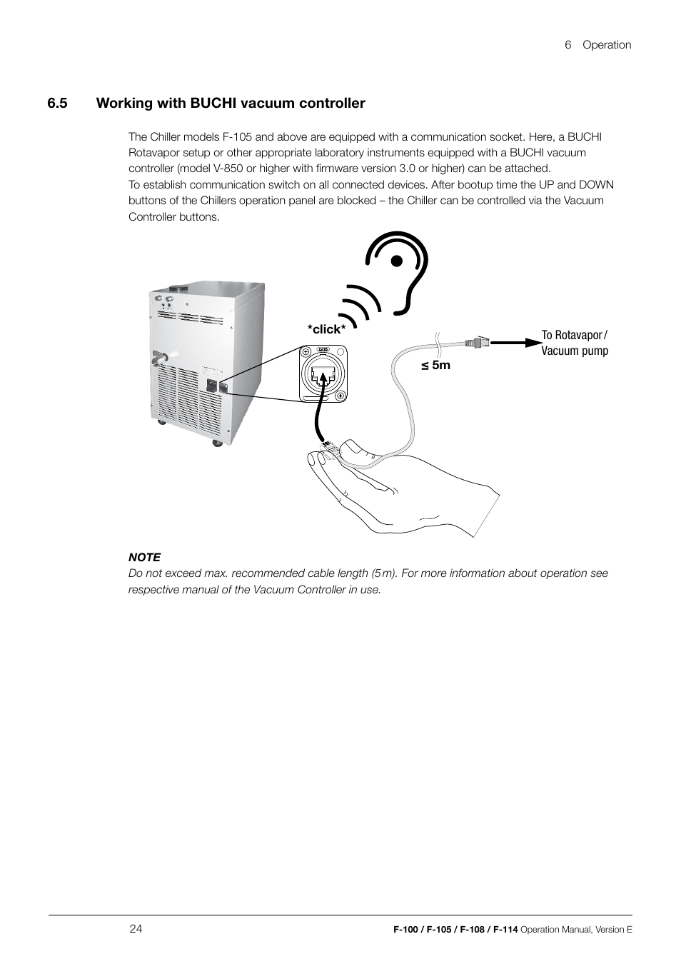 BUCHI Recirculating Chiller F-114 User Manual | Page 24 / 36