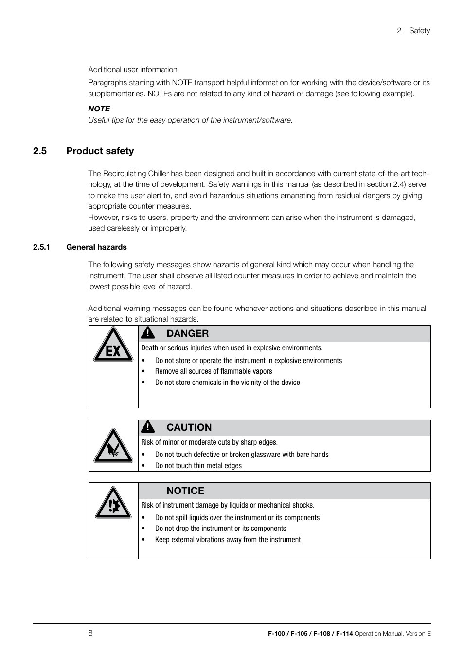 BUCHI Recirculating Chiller F-114 User Manual | Page 8 / 36