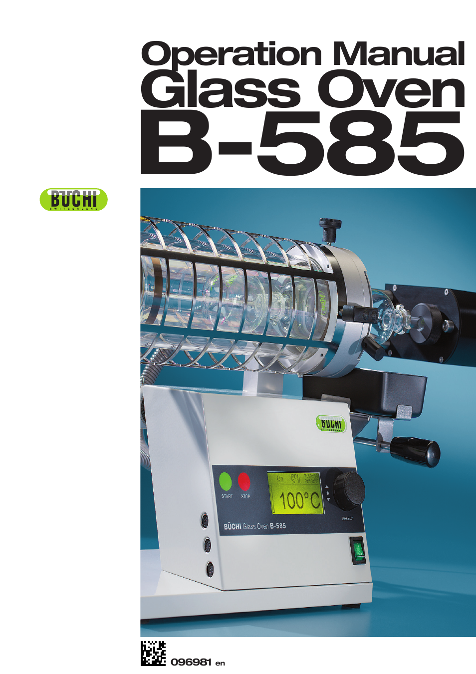 BUCHI Glass Oven B-585 Kugelrohr User Manual | 34 pages
