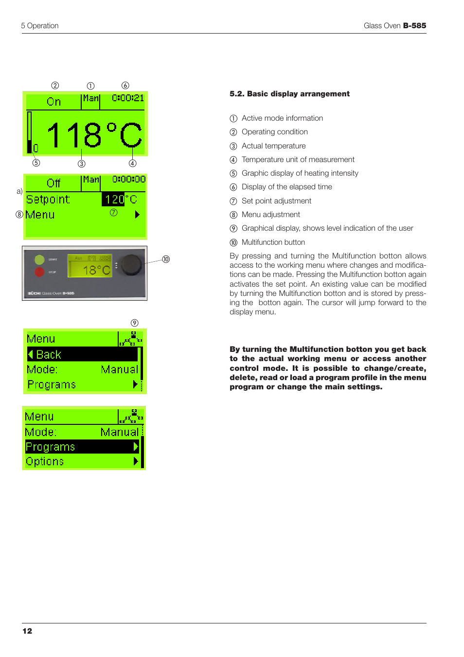 BUCHI Glass Oven B-585 Kugelrohr User Manual | Page 14 / 34