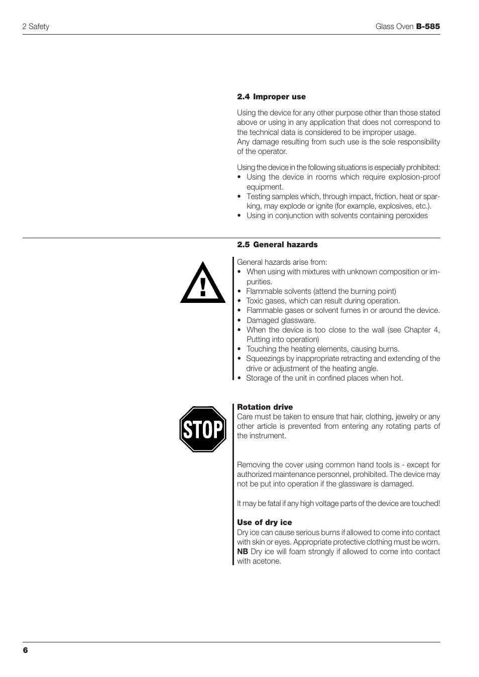 BUCHI Glass Oven B-585 Kugelrohr User Manual | Page 8 / 34