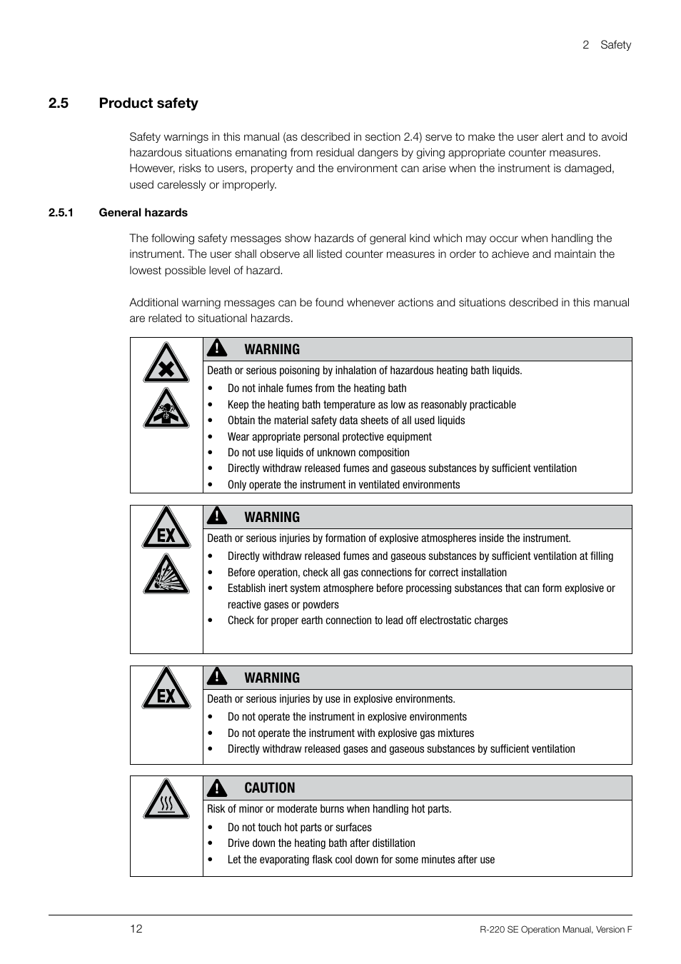 BUCHI Rotavapo R-220 SE User Manual | Page 12 / 109