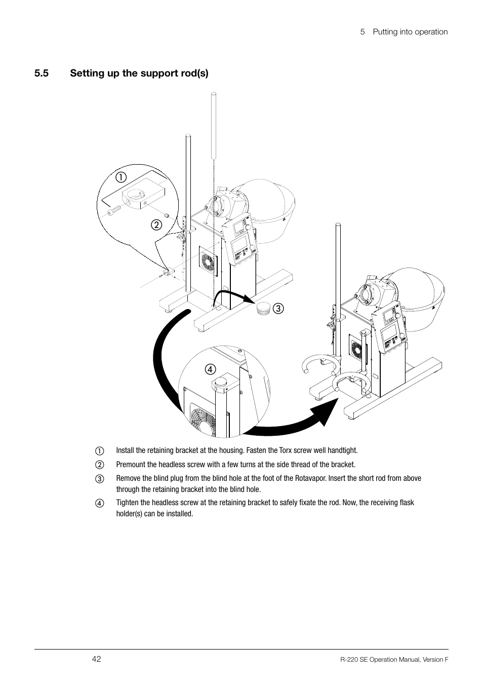 Ab c d | BUCHI Rotavapo R-220 SE User Manual | Page 42 / 109