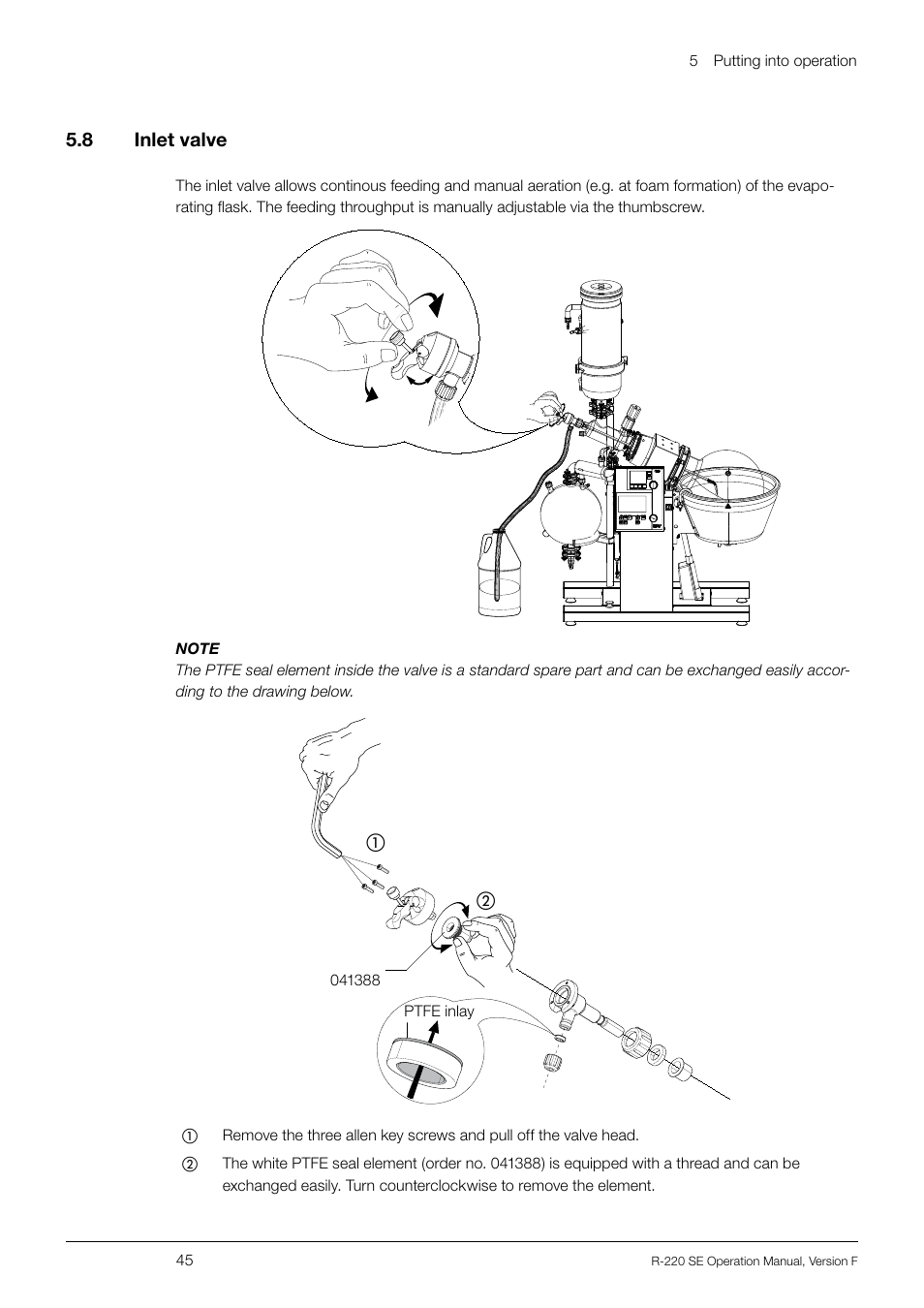 BUCHI Rotavapo R-220 SE User Manual | Page 45 / 109