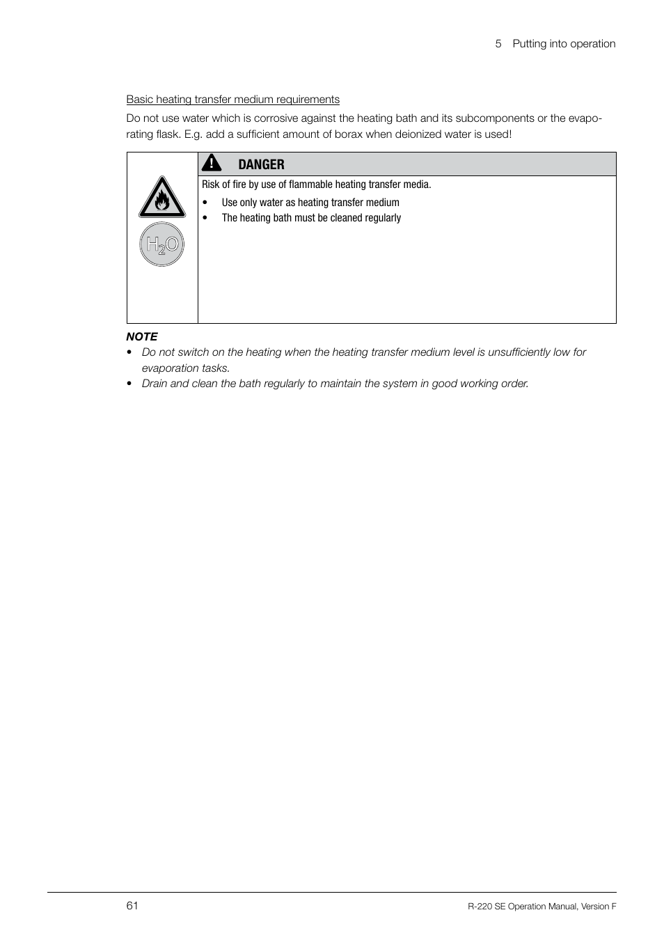 Danger | BUCHI Rotavapo R-220 SE User Manual | Page 61 / 109