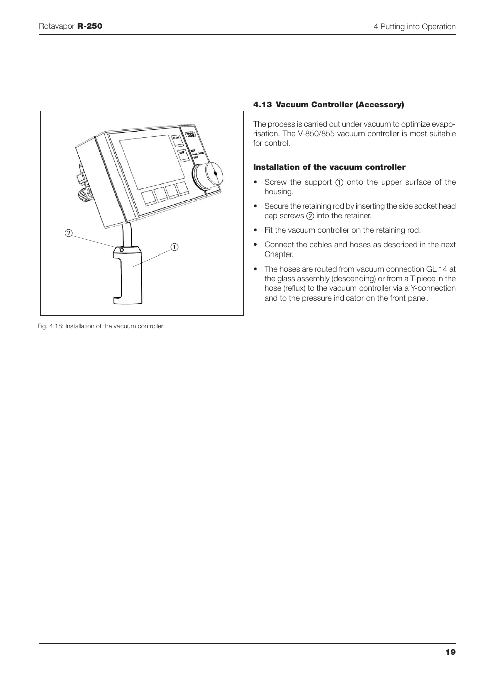 BUCHI Rotavapo R-250 User Manual | Page 19 / 46