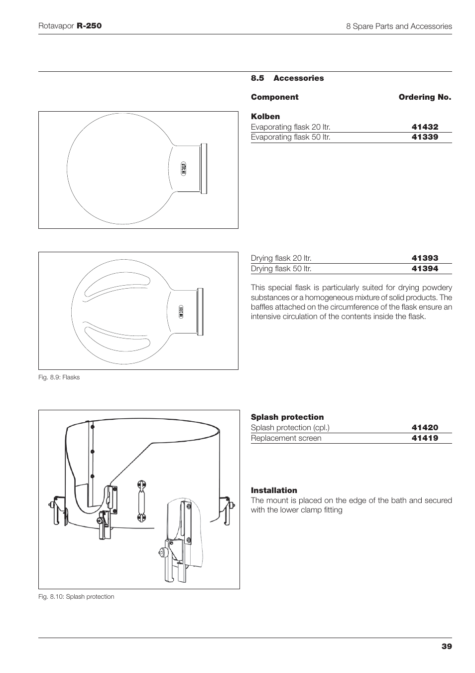 BUCHI Rotavapo R-250 User Manual | Page 39 / 46