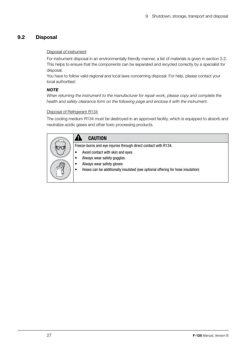 BUCHI Recirculating Chiller F-125 User Manual | Page 27 / 35