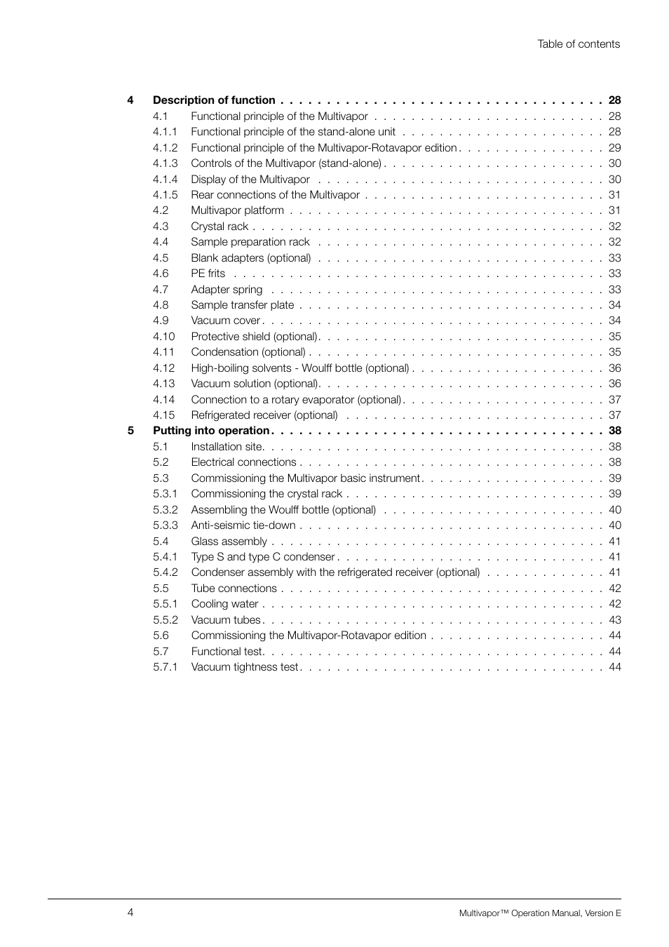 BUCHI Multivapo P-12 User Manual | Page 4 / 76