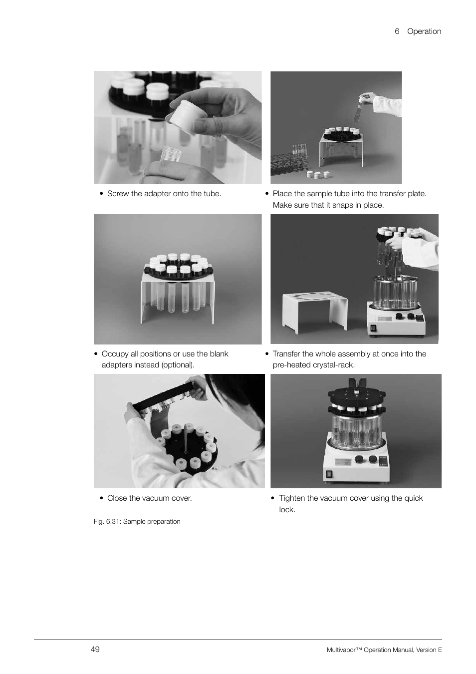 BUCHI Multivapo P-12 User Manual | Page 49 / 76
