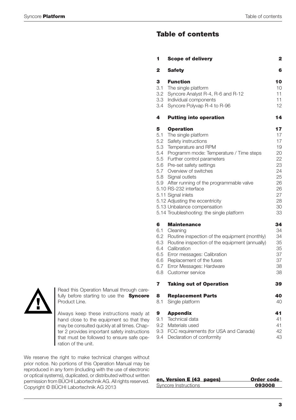 BUCHI Syncor Polyvap User Manual | Page 3 / 46