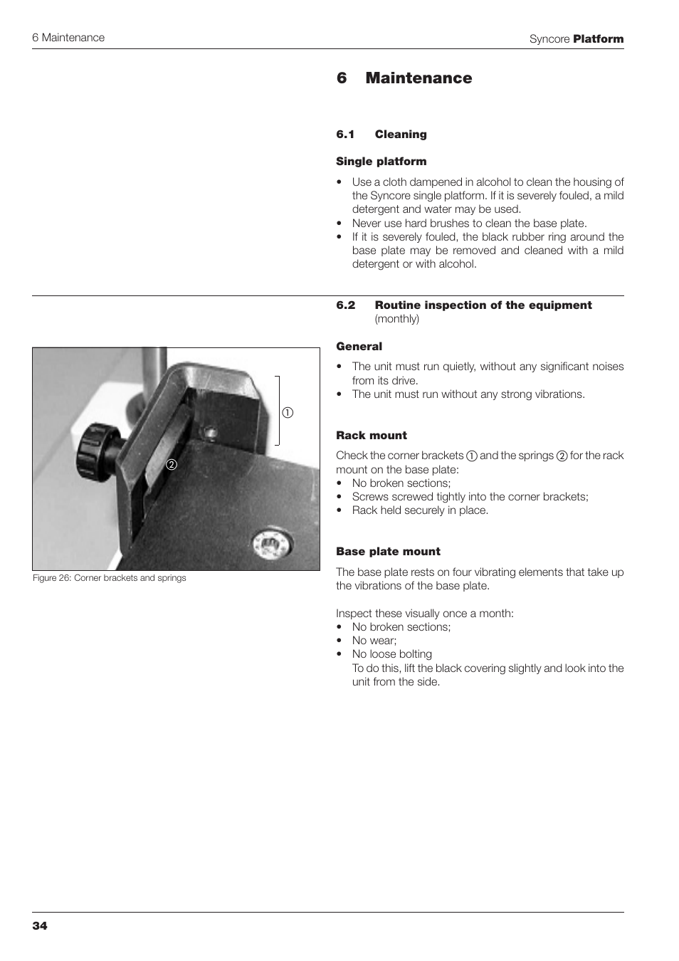 6 maintenance | BUCHI Syncor Polyvap User Manual | Page 34 / 46