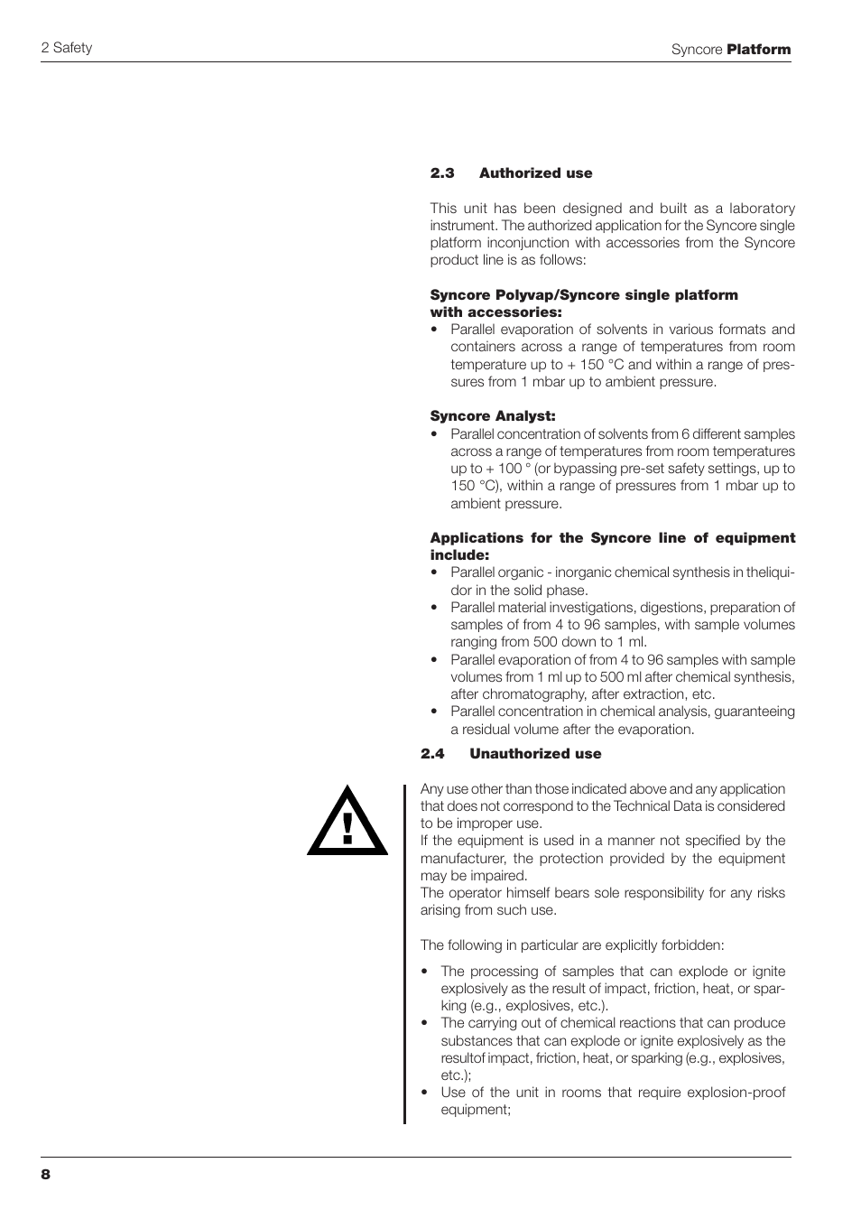 BUCHI Syncor Polyvap User Manual | Page 8 / 46